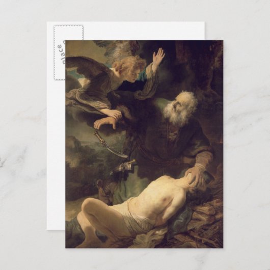 Abraham, 1635 briefkaart (Voorkant / Achterkant)