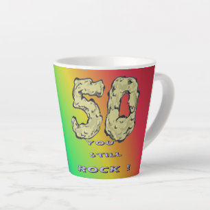 Abraham 50 e Jubileum Rainbow Latte Mok