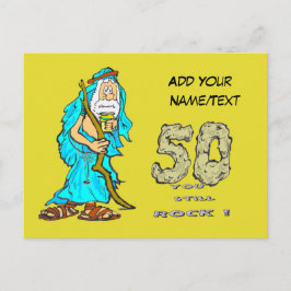 Abraham 50-jarig jubileum aangepaste ansichtkaart briefkaart