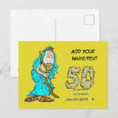 Abraham 50e verjaardag Klant. Briefkaart (Voorkant / Achterkant)