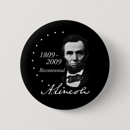 Abraham (Abe) Lincoln Bicentennial Ronde Button 5,7 Cm (Voorkant)