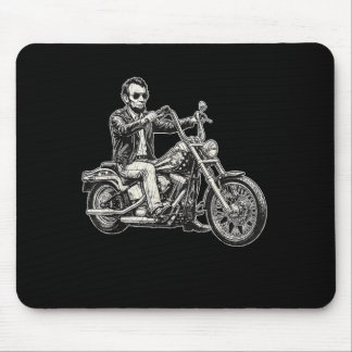 Abraham Abe Lincoln Motorfiets Amerikaanse Biker V Muismat