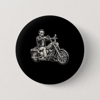 Abraham Abe Lincoln Motorfiets Amerikaanse Biker V Ronde Button 5,7 Cm