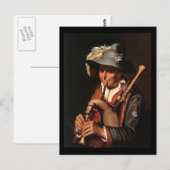 Abraham Bloemaert de Bagpiper Briefkaart (Voorkant / Achterkant)