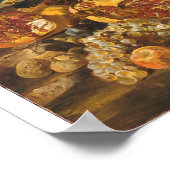 Abraham Brueghel - Pomegranaten en andere vruchten Poster (Hoek)