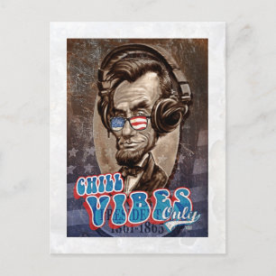 Abraham Chillincoln Lincoln Music-hoofdtelefoon Briefkaart