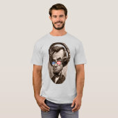 Abraham Chillincoln Lincoln Patriottische Zonnebri T-shirt (Voorkant volledig)