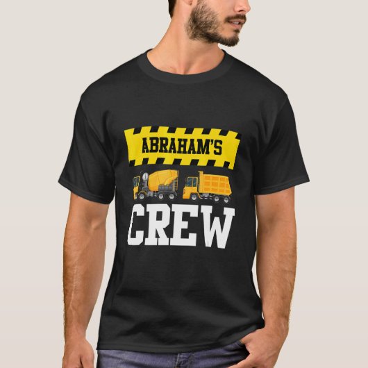 Abraham Construction Crew Custom Dumptruck Dump TR T-shirt (Voorkant)