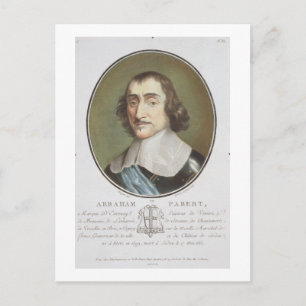Abraham de Fabert (1599-1662) uit 'Portraits des Briefkaart