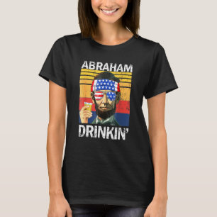 Abraham Drinkin, 4 juli Drink partij Abe Lin T-shirt