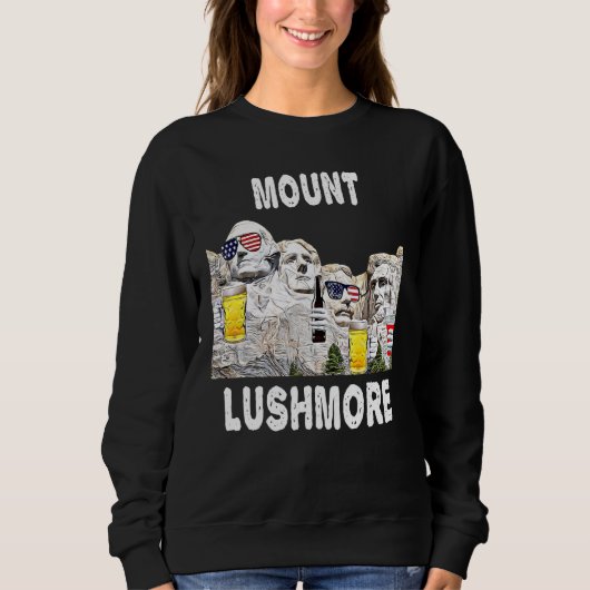 Abraham Drinkin Ben Drankin Mount Rushmore Usa 2 Trui (Voorkant)