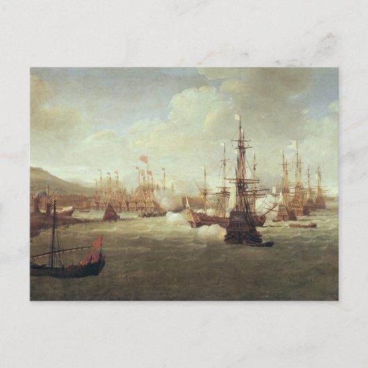 Abraham Duquesne in Chios, na 1681 Briefkaart (Voorkant)