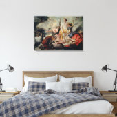 Abraham en de Drie Angels Canvas Afdruk (Insitu (Slaapkamer))