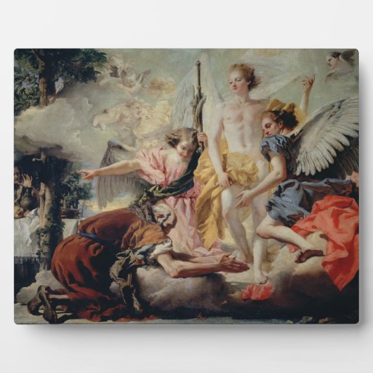 Abraham en de Drie Angels Fotoplaat (Voorkant)