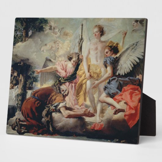 Abraham en de Drie Angels Fotoplaat (Zijkant)