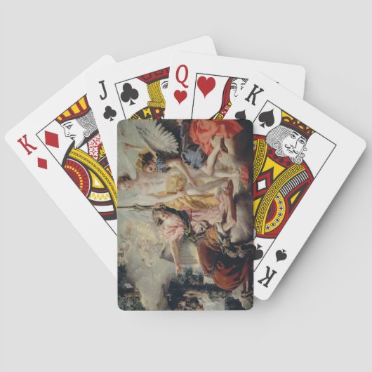 Abraham en de Drie Angels Pokerkaarten (Achterkant)