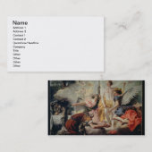 Abraham en de Drie Angels Visitekaartje (Voorkant / Achterkant)