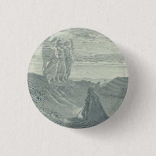 Abraham en de drie engelen ronde button 3,2 cm (Voorkant)