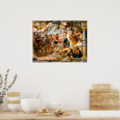 Abraham en Melchizedek - Rubens Fine Art Poster (Keuken)