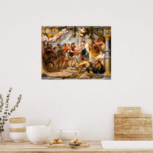 Abraham en Melchizedek - Rubens Fine Art Poster (Keuken)