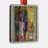 Abraham gaat Isaac zijn zoon aanbieden Metalen Ornament (Rechts)