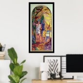 Abraham gaat Isaac zijn zoon aanbieden Poster (Thuiskantoor)