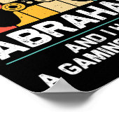 Abraham Gift Name Personalized Funny Gaming Geek B Poster (Hoek)