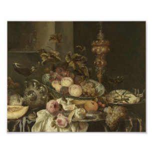 Abraham Hendricksz. Van Beyeren - Stilleven, 1680 Foto Afdruk