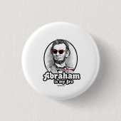 Abraham is mijn Bro Ronde Button 3,2 Cm (Voorkant)