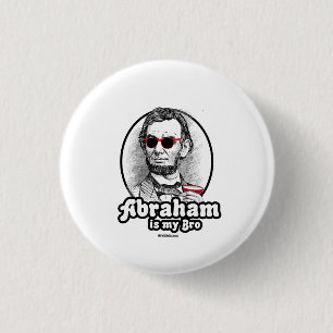 Abraham is mijn Bro Ronde Button 3,2 Cm