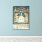 Abraham, Isaac en Melchisedech Canvas Afdruk (Insitu (Houten vloer))