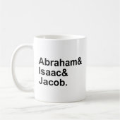 Abraham Isaac Jacob | 3 aartsvaders van het jodend Koffiemok (Links)