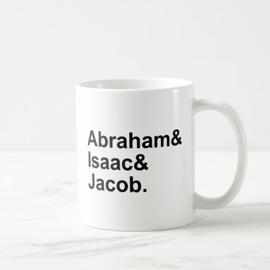 Abraham Isaac Jacob | 3 aartsvaders van het jodend Koffiemok (Rechts)
