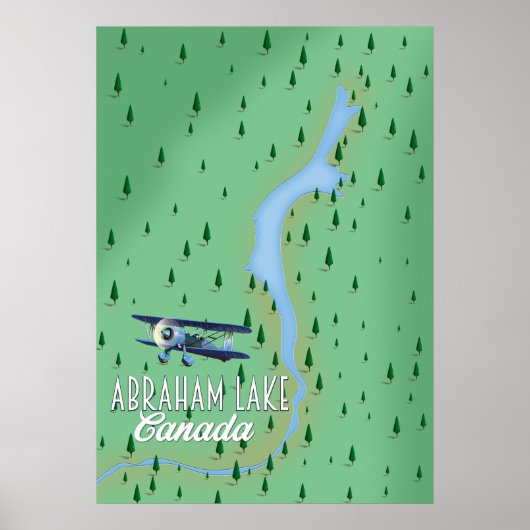Abraham Lake, canada Poster (Voorkant)