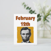 Abraham Lincoln 12 februari T-Shirt & Geschenken Briefkaart (Staand voorkant)