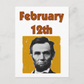 Abraham Lincoln 12 februari T-Shirt & Geschenken Briefkaart (Voorkant)