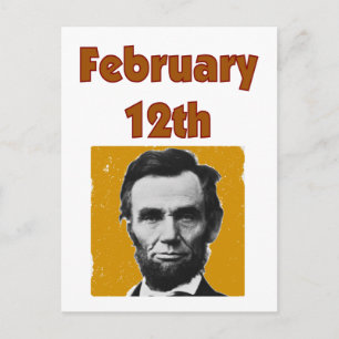 Abraham Lincoln 12 februari T-Shirt & Gifts Briefkaart