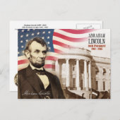 Abraham Lincoln - 16de President van de VS Briefkaart (Voorkant / Achterkant)