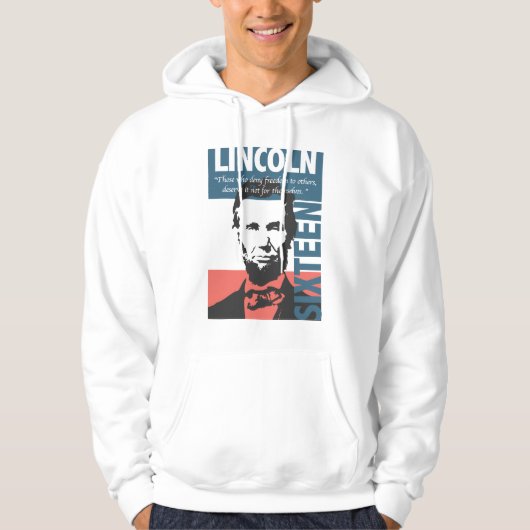 Abraham Lincoln 16e President Hoodie (Voorkant)