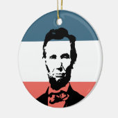 Abraham Lincoln 16e President Keramisch Ornament (Links)