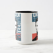 Abraham Lincoln 16e President Tweekleurige Koffiemok (Center)