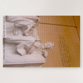 Abraham Lincoln 16e President van Amerika. Jigzaag Legpuzzel (Horizontaal)