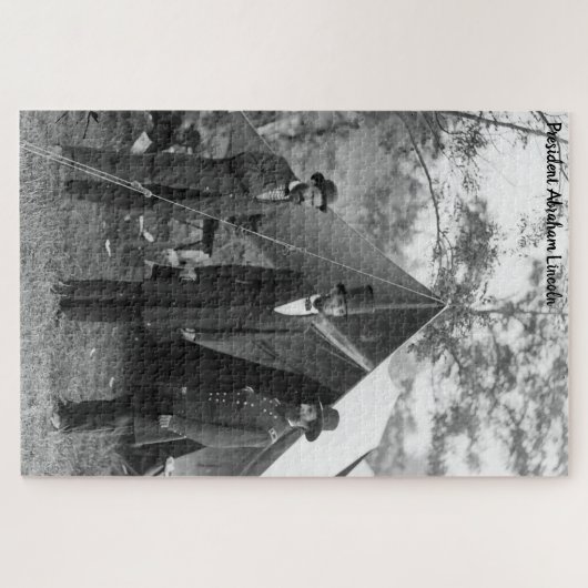 Abraham Lincoln 16e President van Amerika. Legpuzzel (Horizontaal)