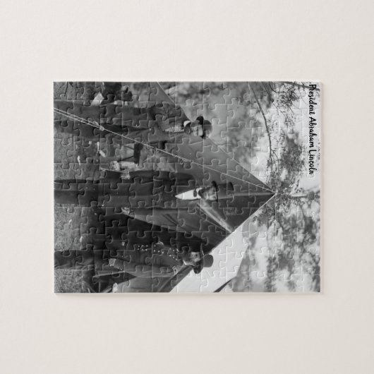 Abraham Lincoln 16e President van Amerika. Legpuzzel (Horizontaal)