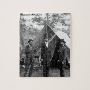 Abraham Lincoln 16e President van Amerika. Legpuzzel