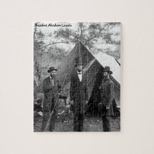 Abraham Lincoln 16e President van Amerika. Legpuzzel (Verticaal)