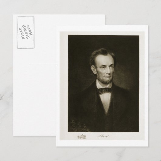 Abraham Lincoln, 16e President van de Verenigde St Briefkaart (Voorkant / Achterkant)