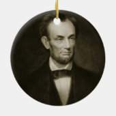Abraham Lincoln, 16e President van de Verenigde St Keramisch Ornament (Achterkant)