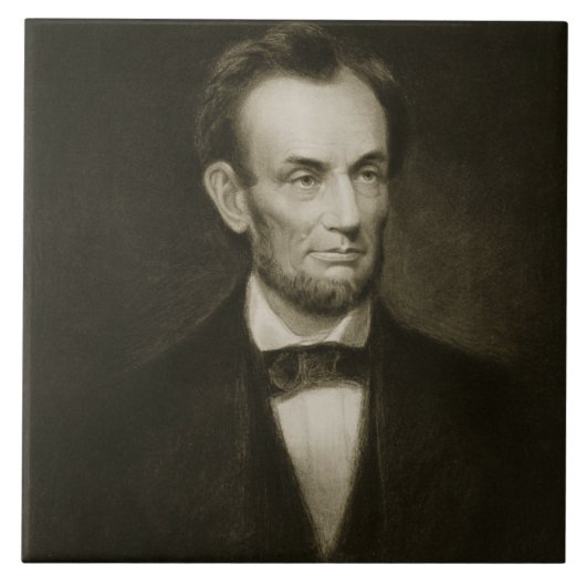 Abraham Lincoln, 16e President van de Verenigde St Tegeltje (Voorkant)