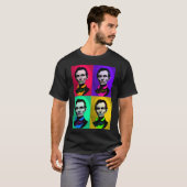 Abraham Lincoln 1858, Pop Art Interpretation T-shirt (Voorkant volledig)